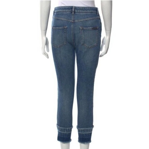 DOLCE & GABBANA Audrey Distressed Skinny Crop High Rise Jeans Sz IT 40 US 4 (D - Picture 3 of 8